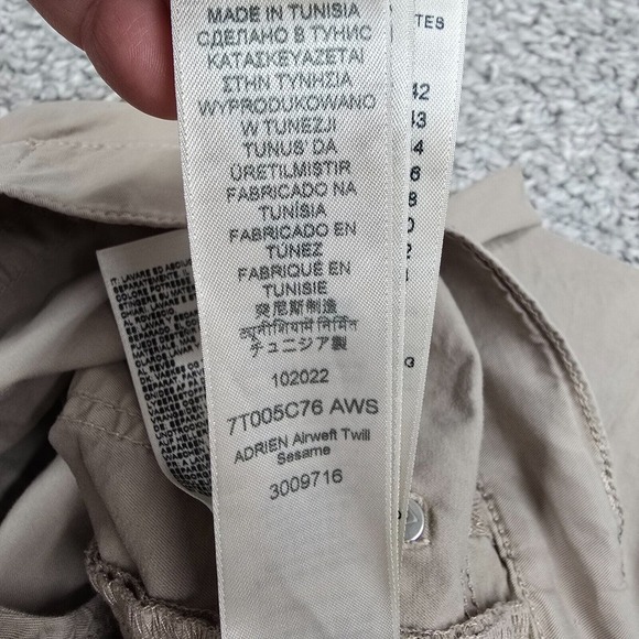 7 For All Mankind Pants 36 (Fits 35x29) Beige Adrien Airweft Twill Office Preppy - Picture 7 of 14